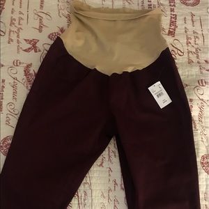 Burgundy Maternity Pants